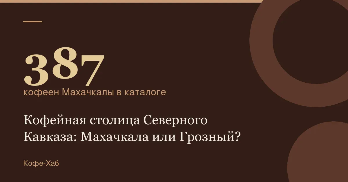 387 — кофеен Махачкалы в каталоге