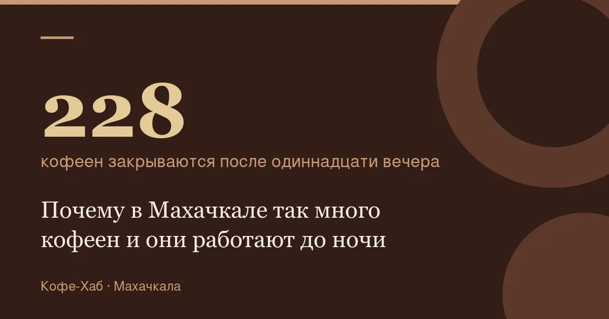 228 — кофеен закрываются после одиннадцати вечера