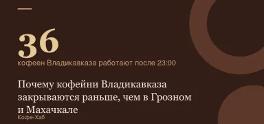 36 — кофеен Владикавказа работают после 23:00